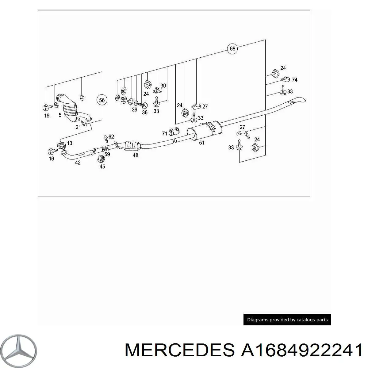 Купить A1684922241 Mercedes 