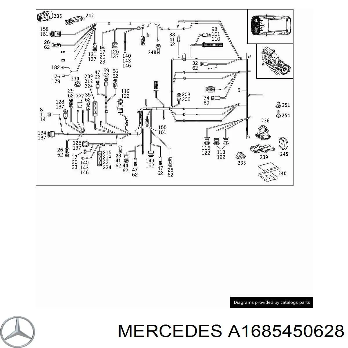 Купить A1685450628 Mercedes 