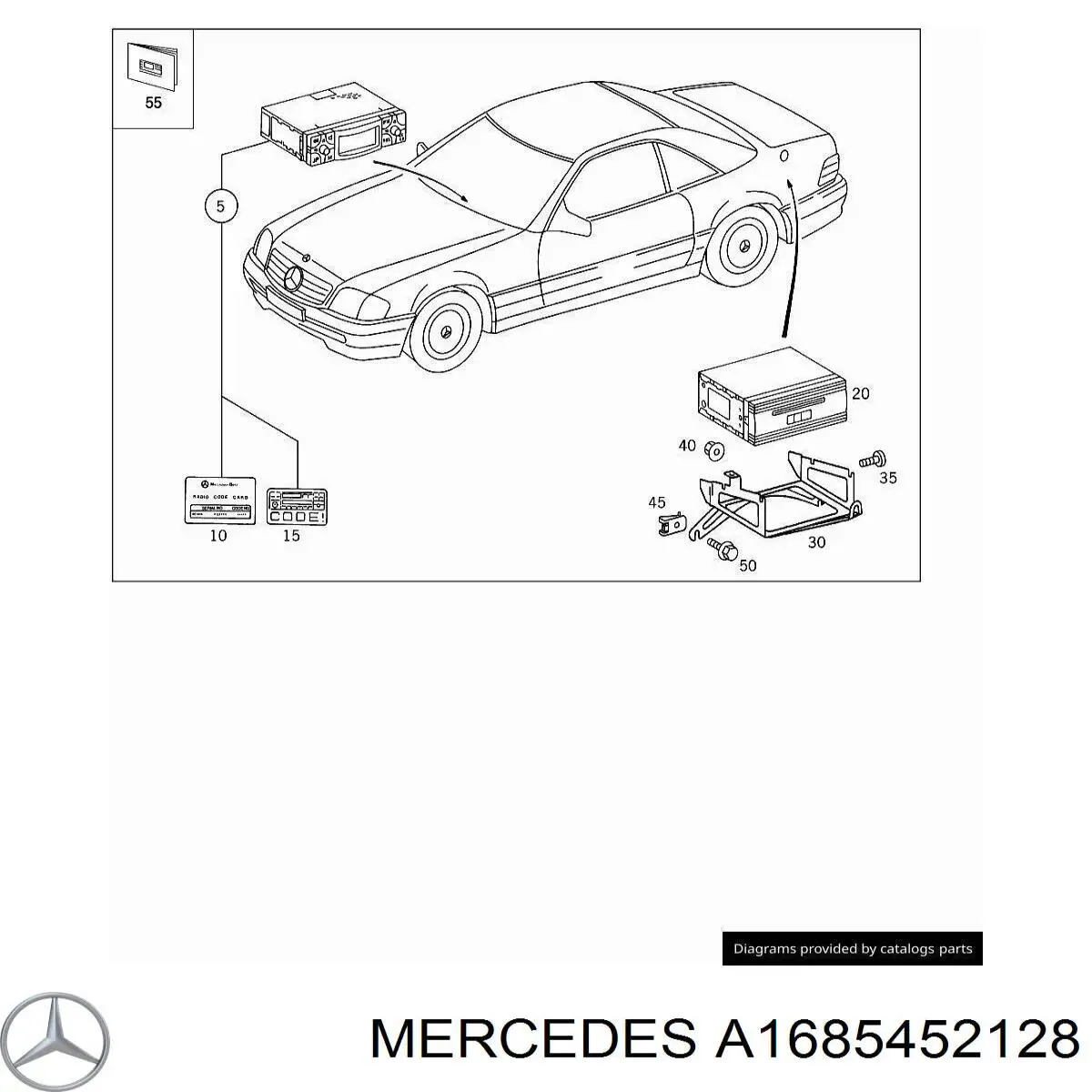  Mercedes A1685452128 цена, от 1.35 USD