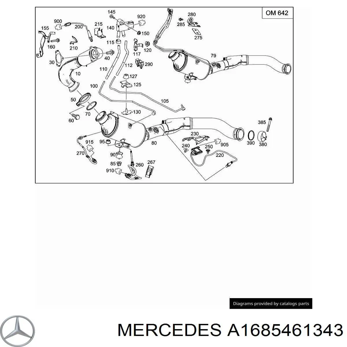  Mercedes A1685461343 цена, от 3.79 USD