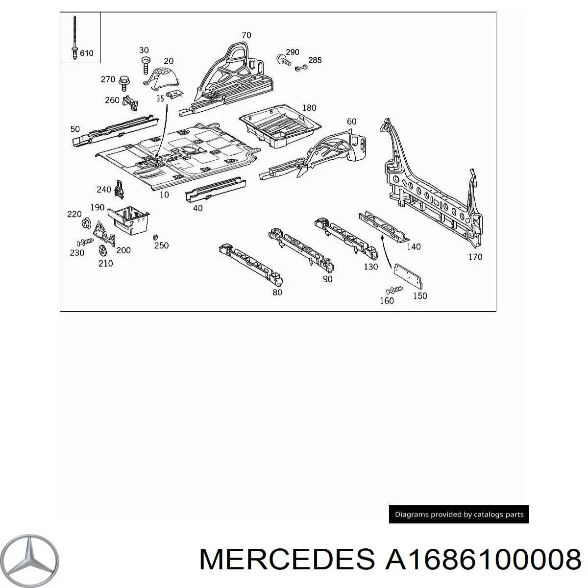 A1686100008 Mercedes 