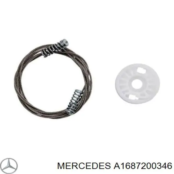 A1687200346 Mercedes mecanismo de acionamento de vidro da porta dianteira esquerda