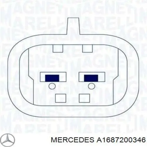 Купить A1687200346 Mercedes Подъемник механический ветрового стекла