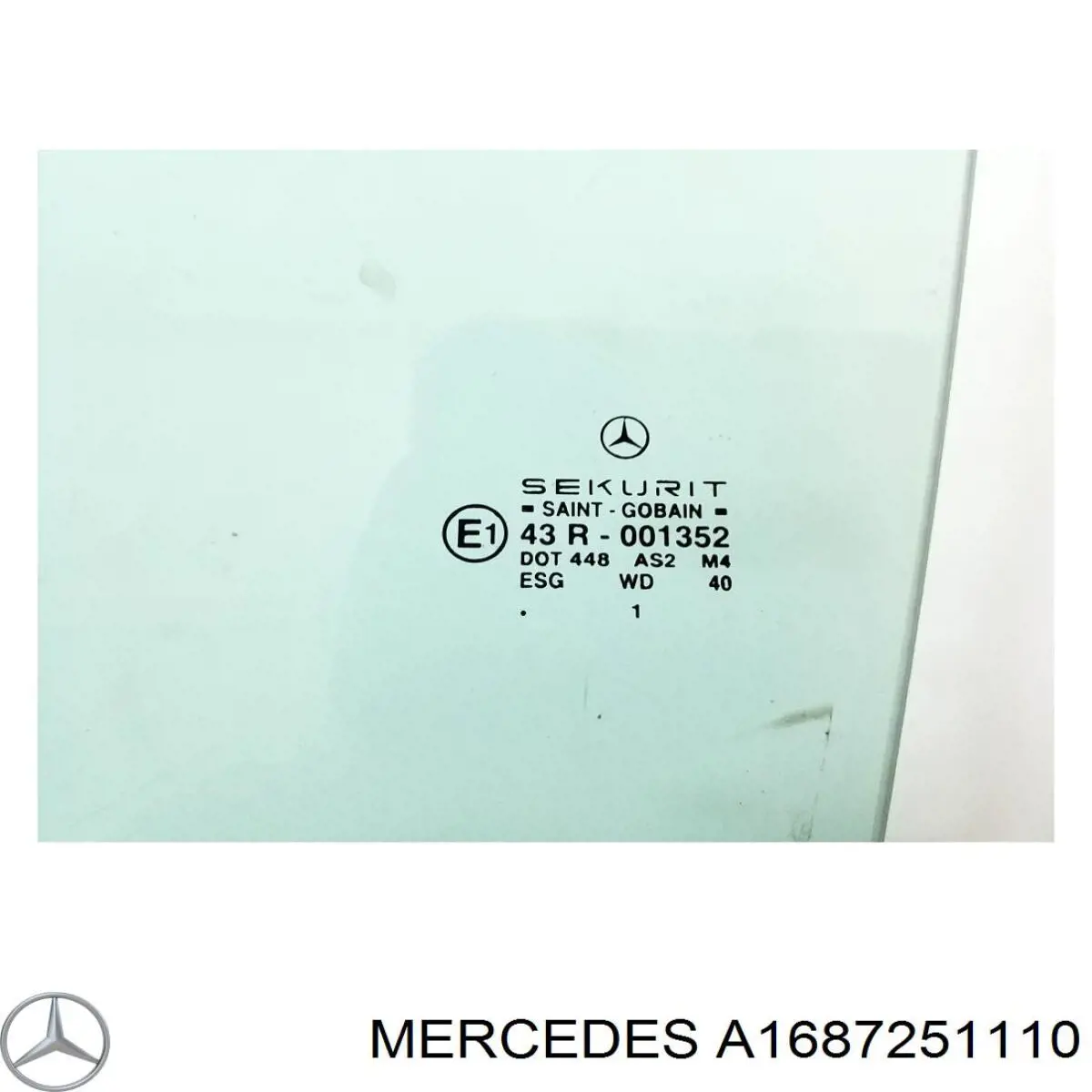 Окно (передней двери) двери Mercedes 1687251110 цена, от 17.59 USD