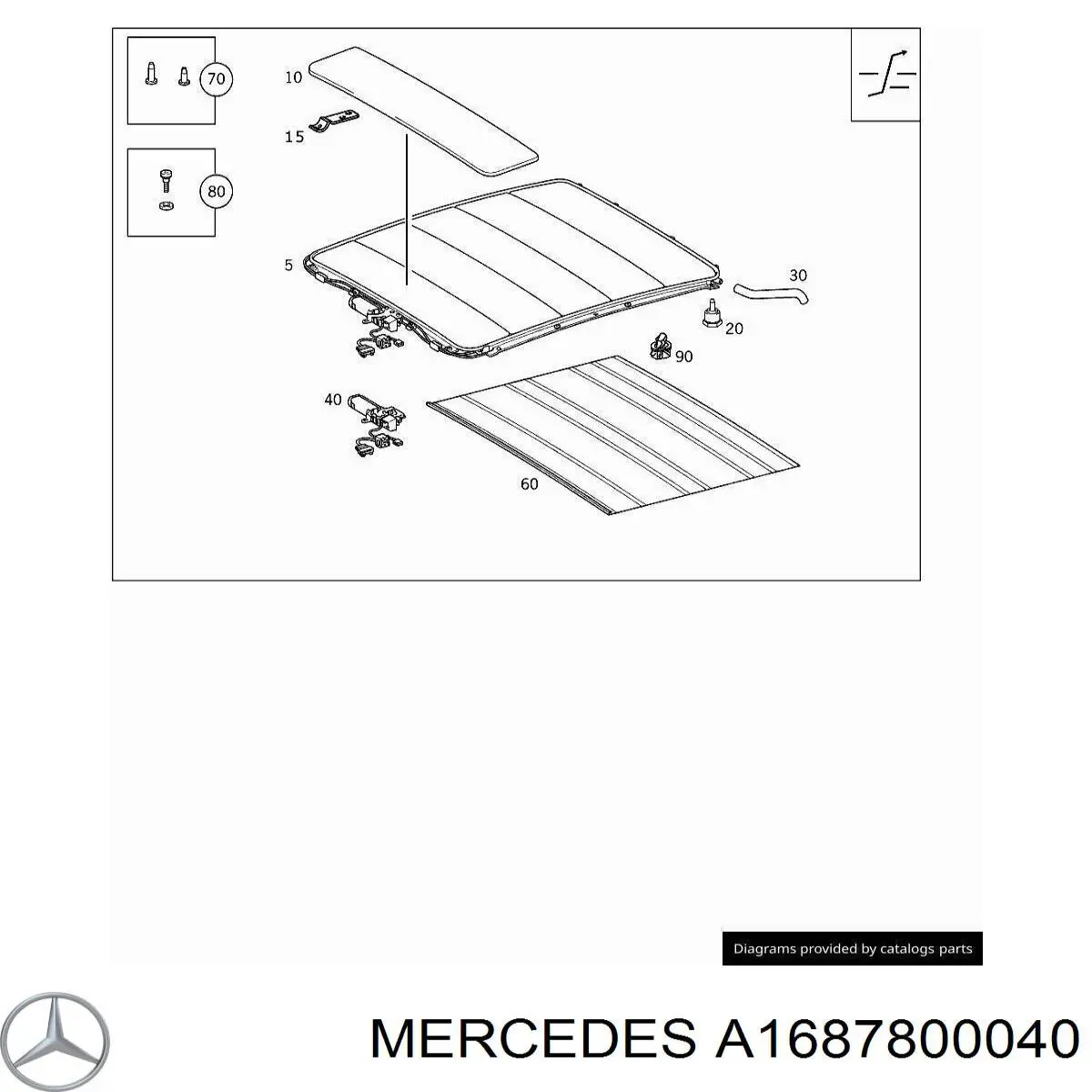 A1687800040 Mercedes 