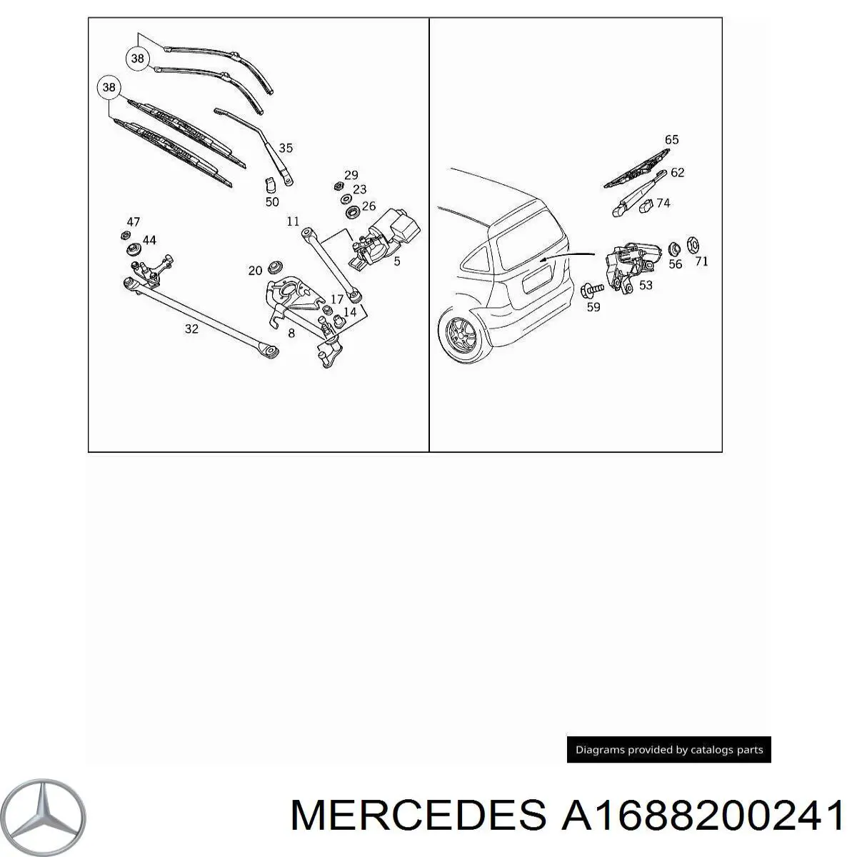 A1688200241 Mercedes 