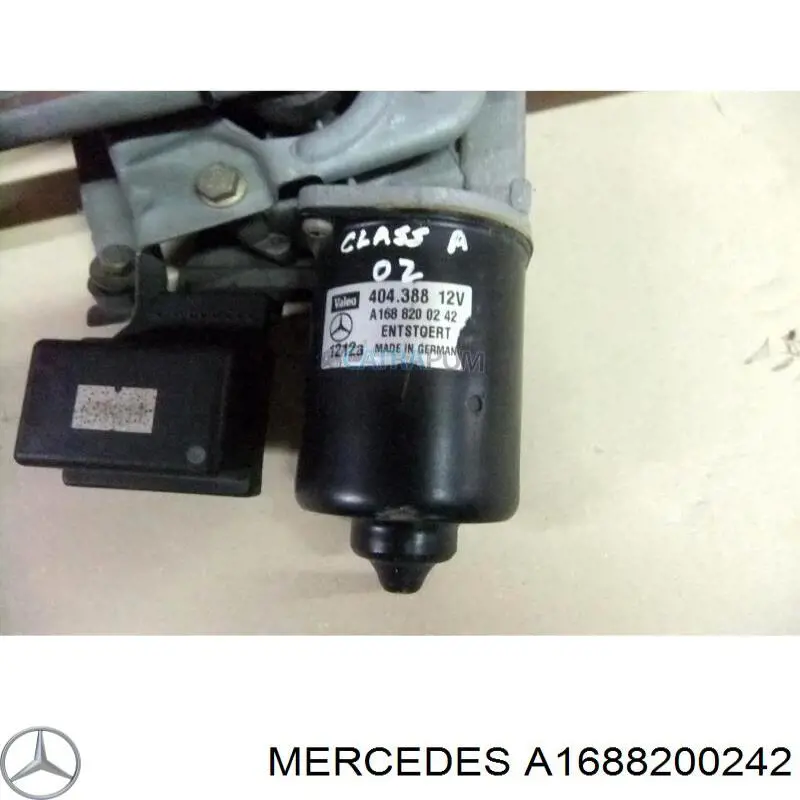 Мотор стеклоочистителя лобового стекла Mercedes A1688200242