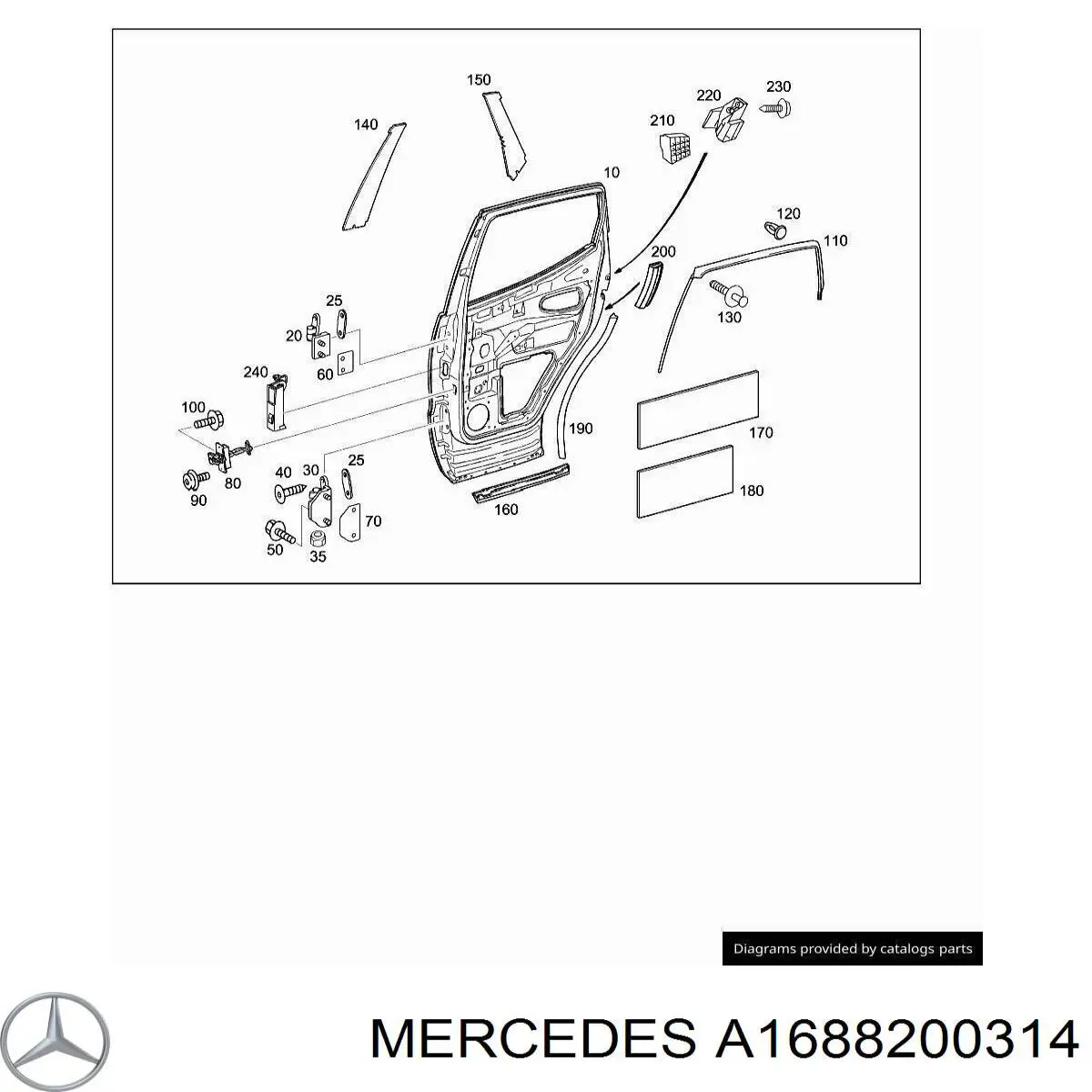 A1688200314 Mercedes 