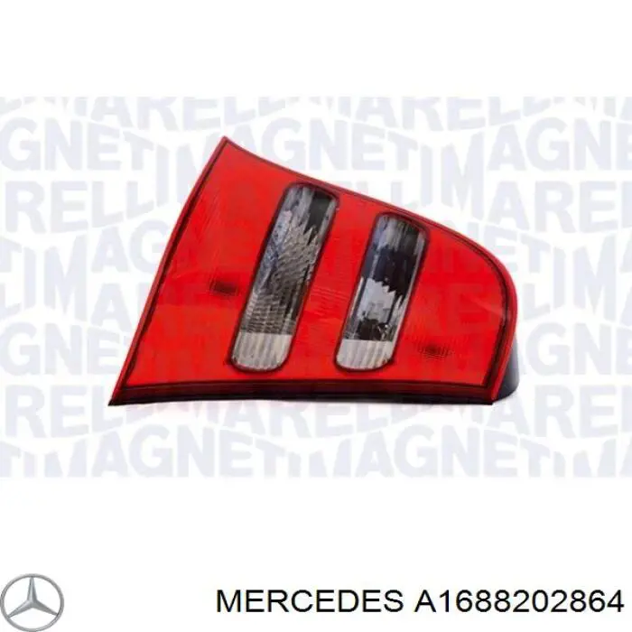 Фонарь задний правый Mercedes A хэтчбек (W168) (1997 - 2004) цена, от 38.01 USD