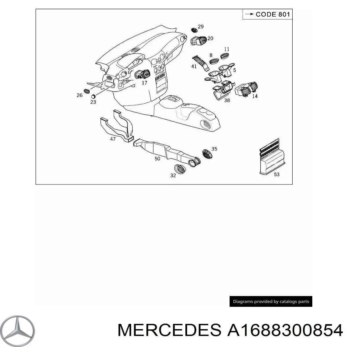 A1688300854 Mercedes 