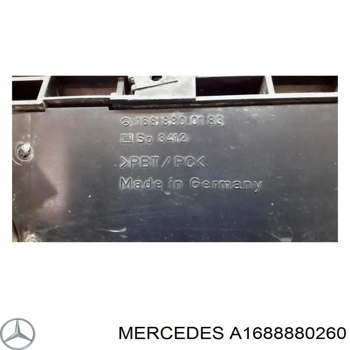 Grelha do radiador A1688880260 Mercedes