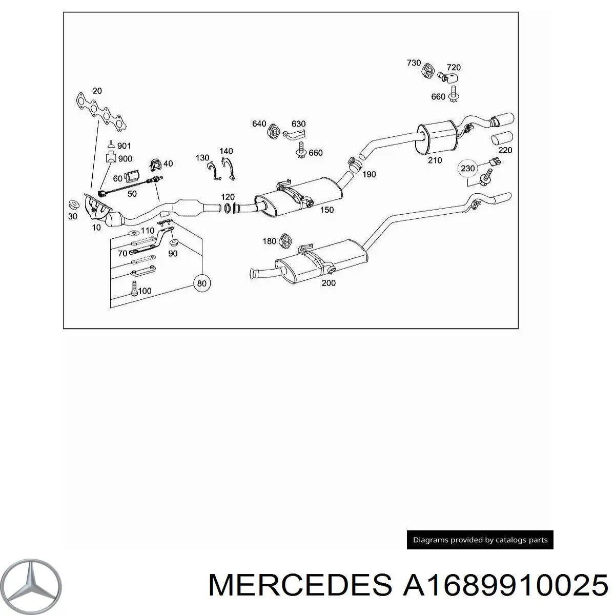  Mercedes A1689910025 цена, от 1.42 USD