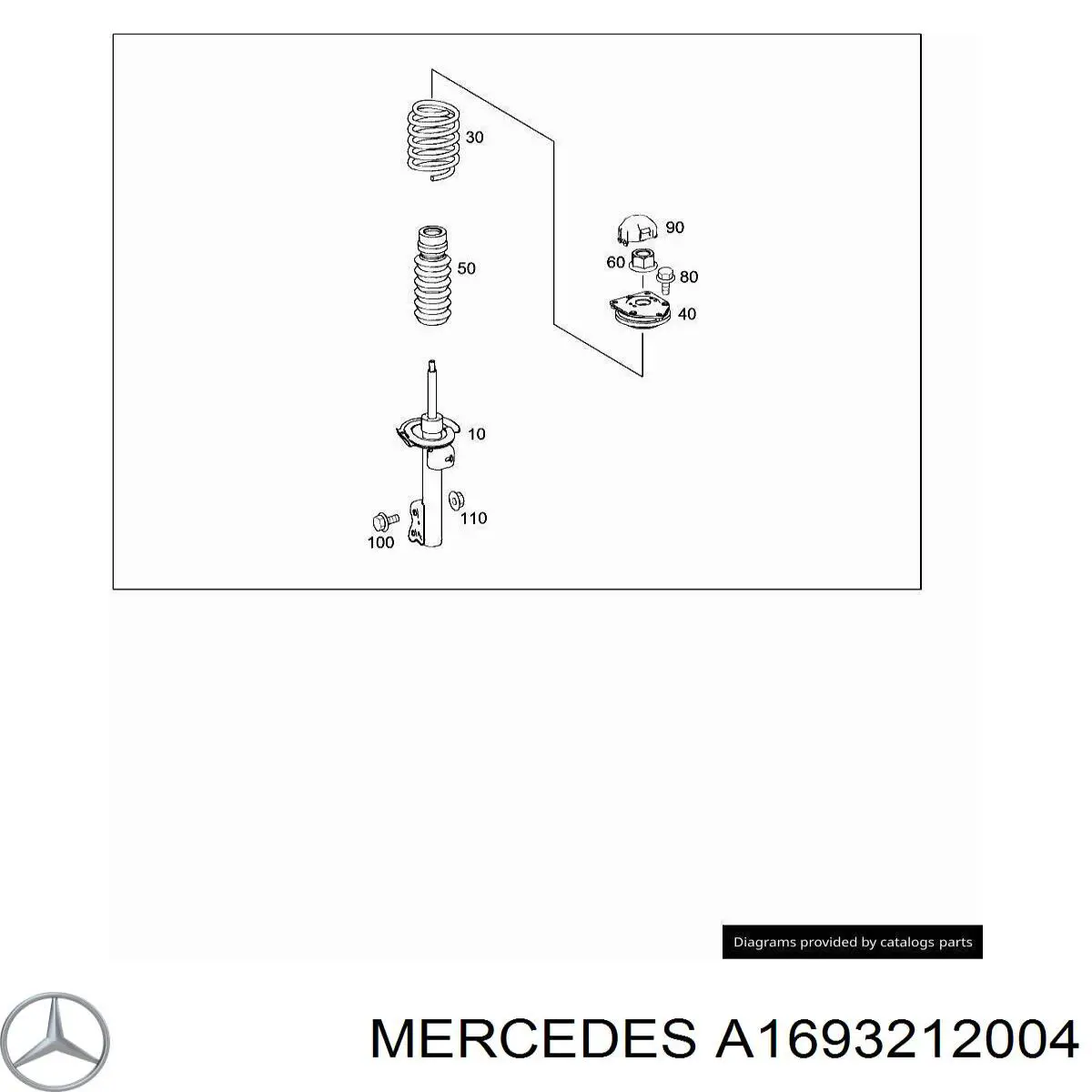 Передняя пружина A1693212004 Mercedes