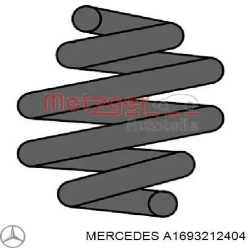 Пружина амортизатора передняя Mercedes A1693212404 цена, от 25.34 USD