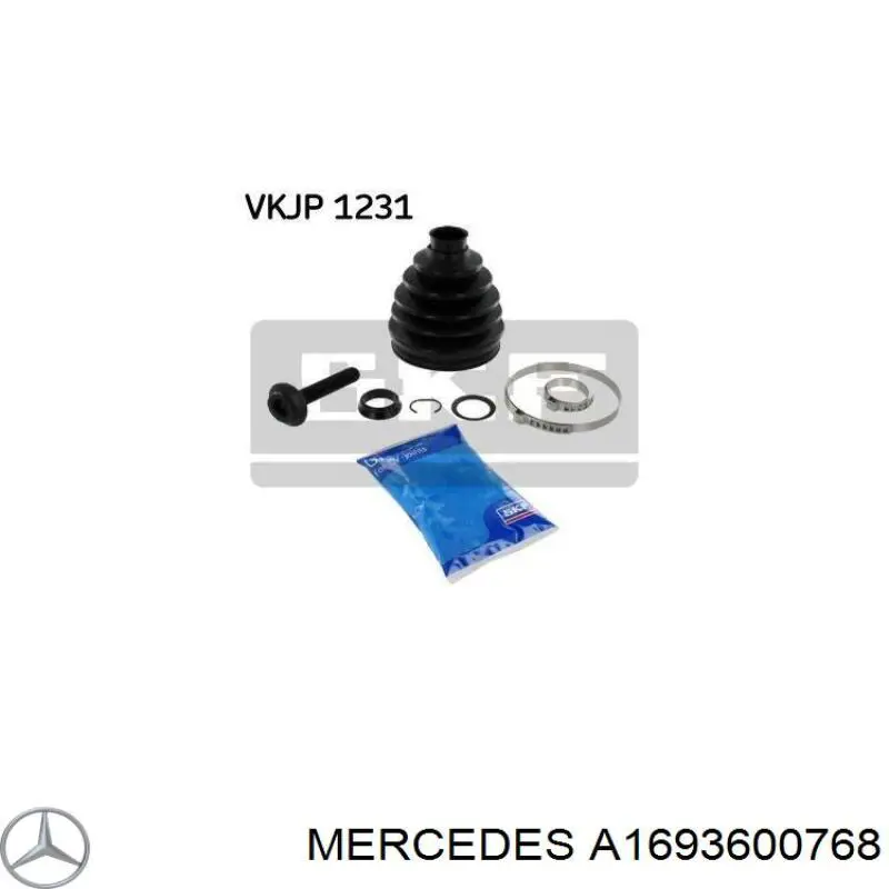 A1693600768 Mercedes cobertura da junta homocinética para o eixo do eixo dianteiro interno