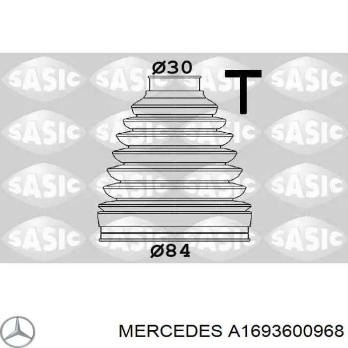 A1693600968 Mercedes пыльник шруса передней полуоси внутренний