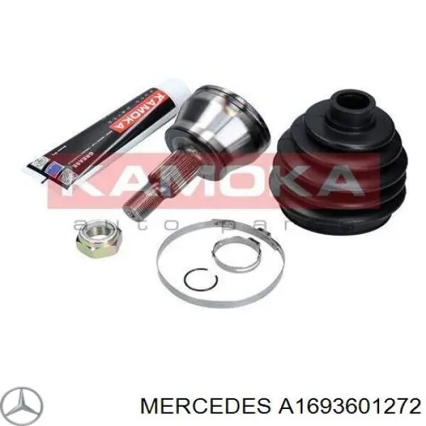 1693606572 Mercedes Полуось передняя, правая