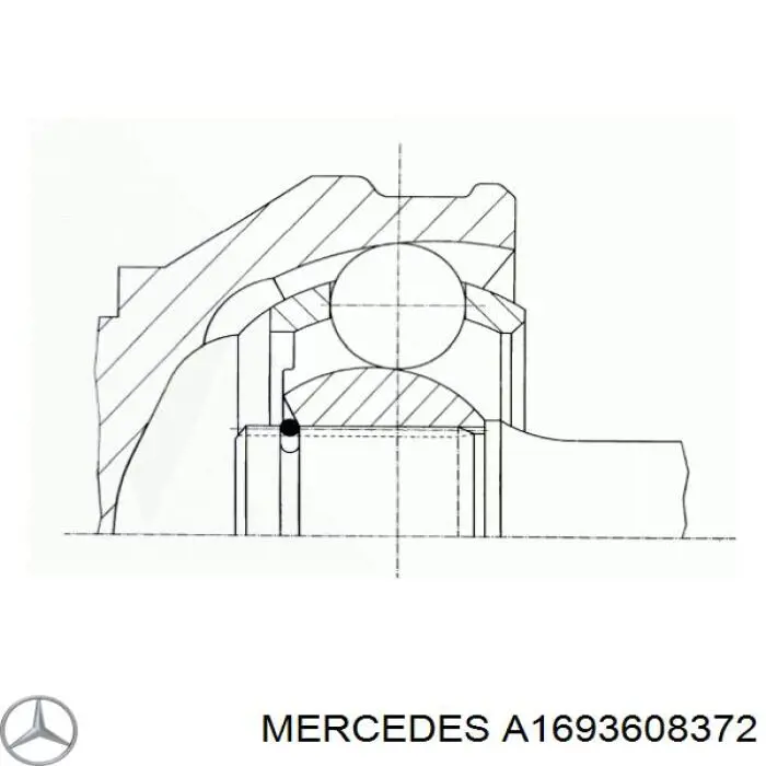 Купить A1693608372 Mercedes Привод в сборе левый