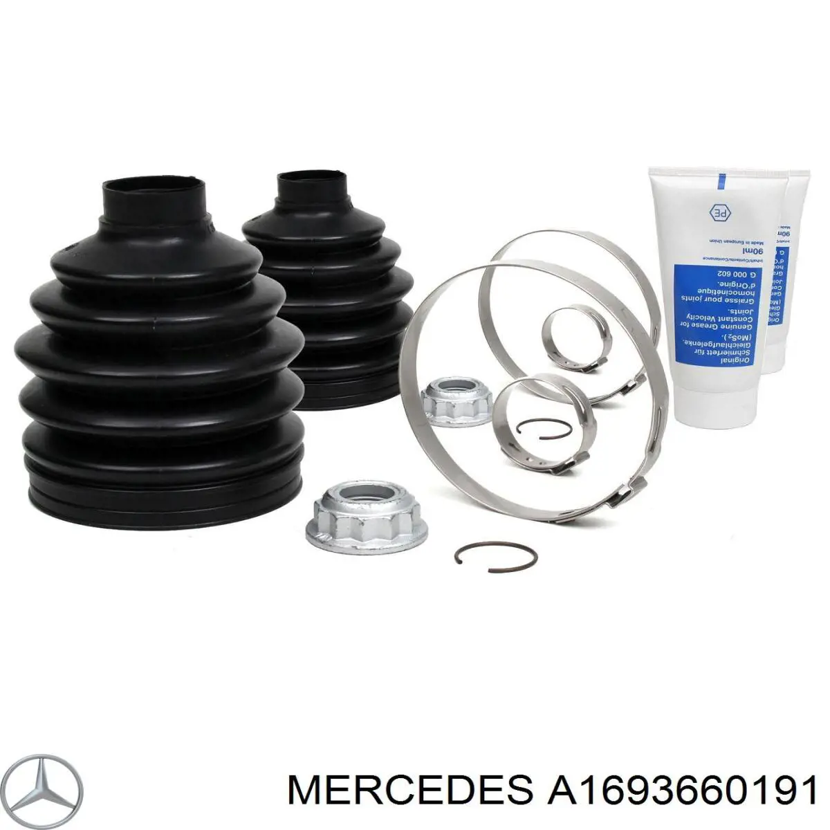 A1693660191 Mercedes bota de proteção externa de junta homocinética do semieixo dianteiro