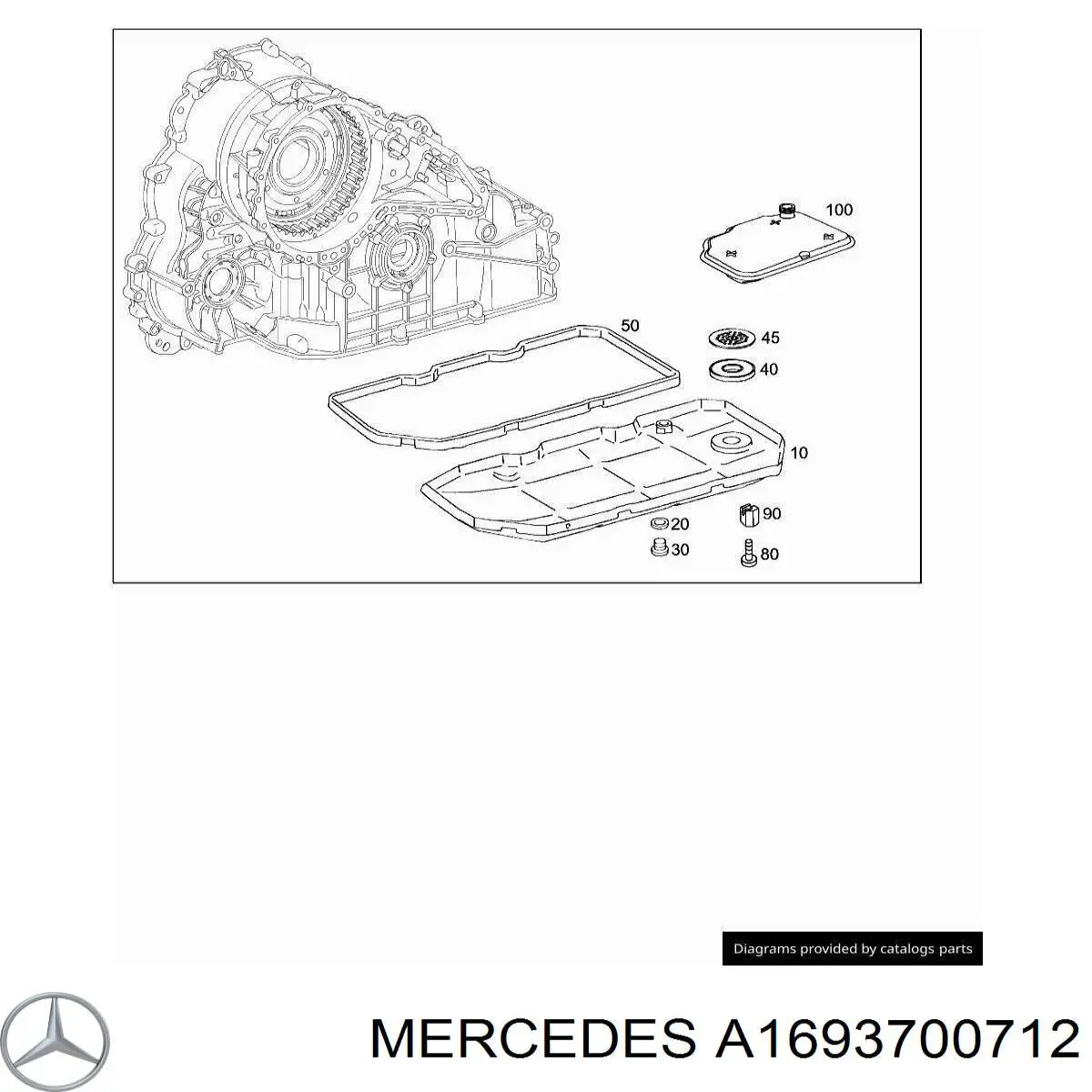 Поддон АКПП A1693700712 Mercedes