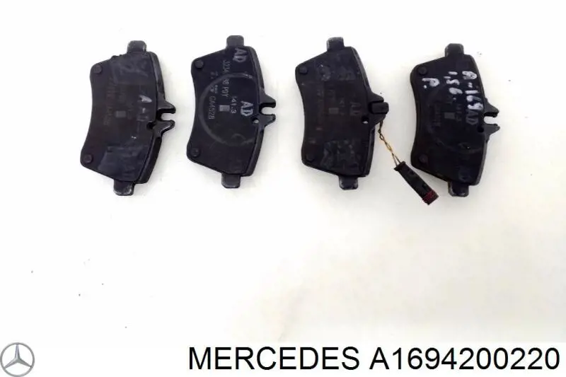 Передние тормозные колодки A1694200220 Mercedes