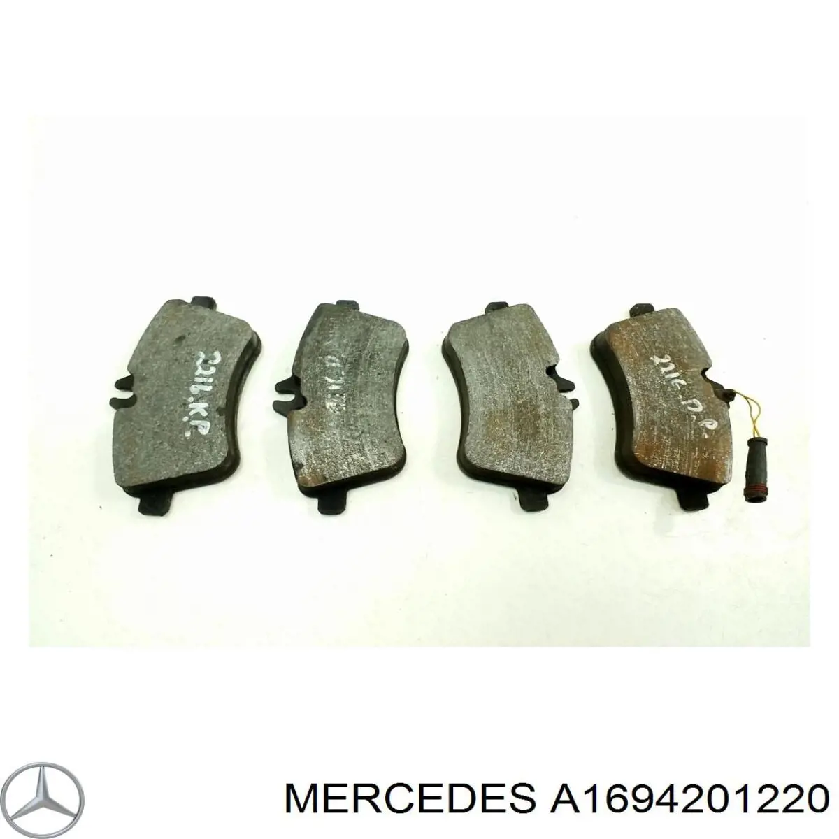 A1694201220 Mercedes колодки тормозные передние дисковые