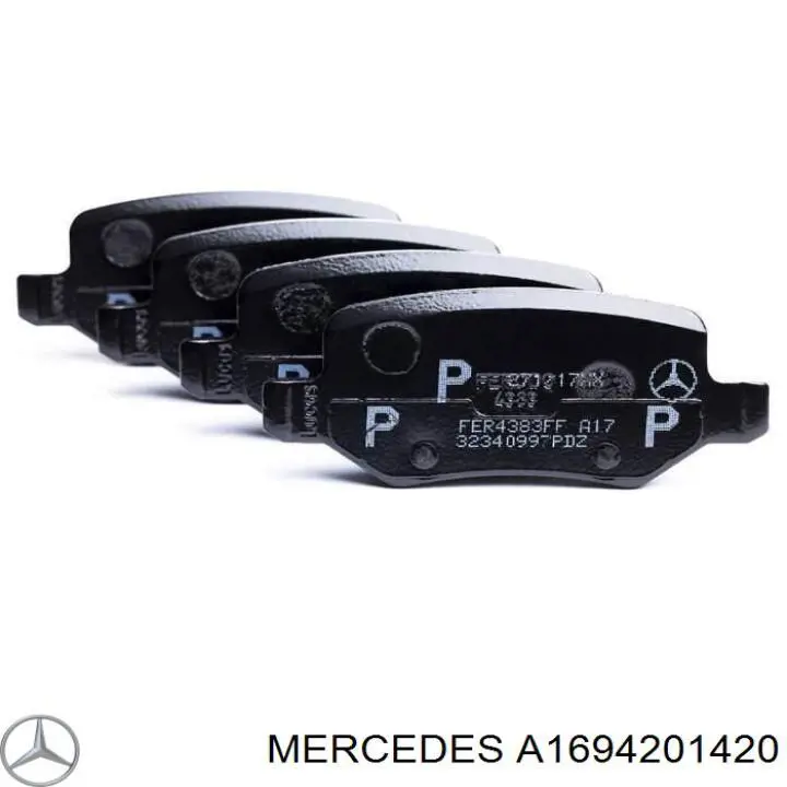 A1694201420 Mercedes колодки тормозные задние дисковые