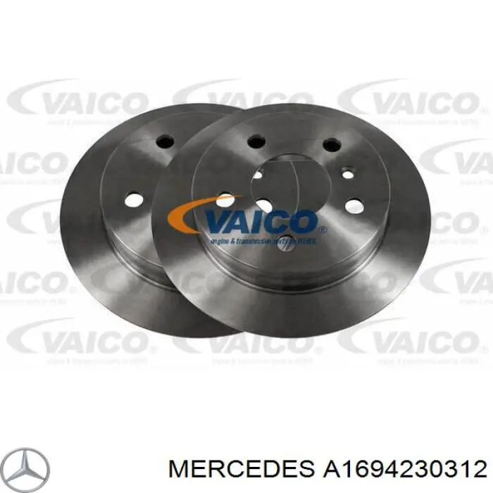 Задний дисковый тормоз Mercedes A1694230312