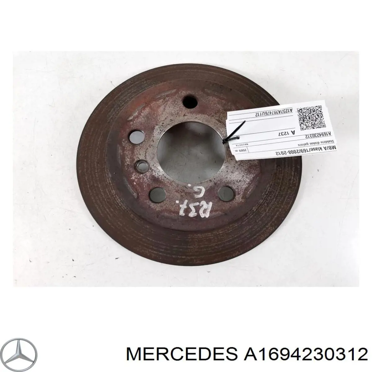 A1694230312 Mercedes диск тормозной задний