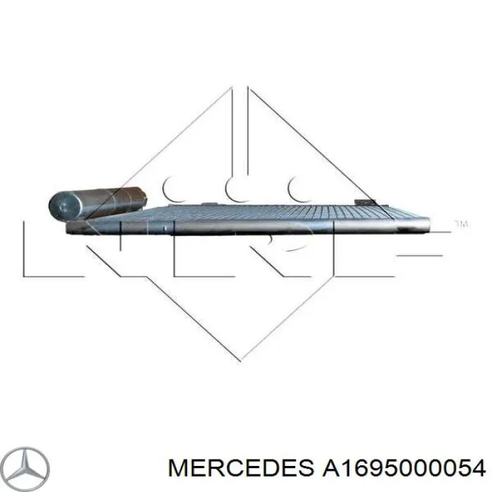 Радиатор кондиционера A1695000054 Mercedes