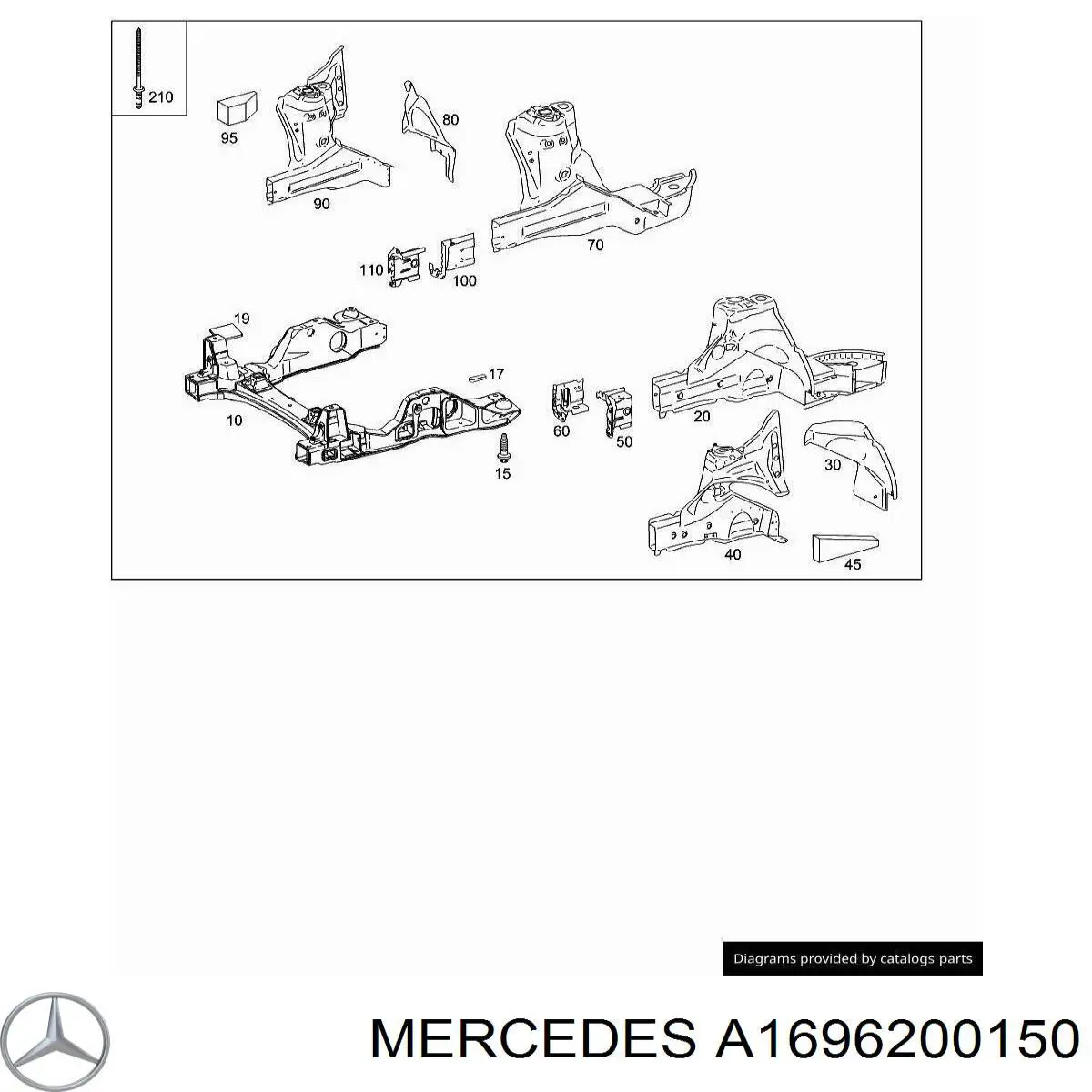 A1696200150 Mercedes 