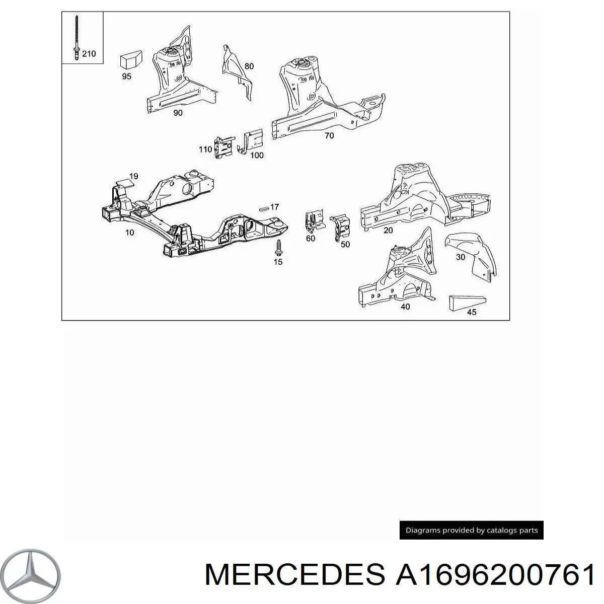 A1696200761 Mercedes 