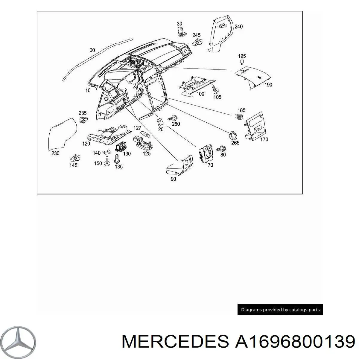  Mercedes 1696800139 цена, от 16.47 USD