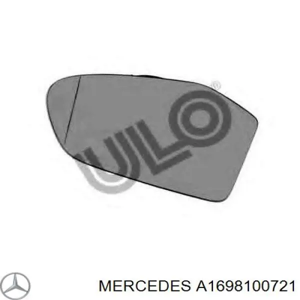 Купить A1698100721 Mercedes Стекло зеркала заднего вида, левого