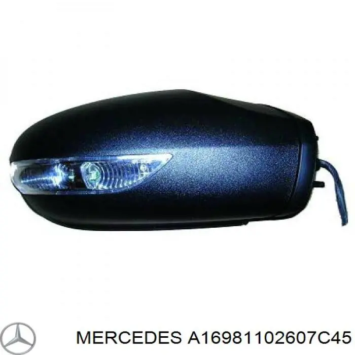 A16981102607C45 Mercedes накладка (крышка зеркала заднего вида правая)