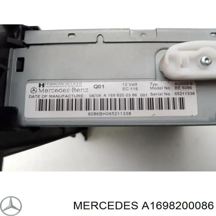 Магнитола 1698200086 Mercedes