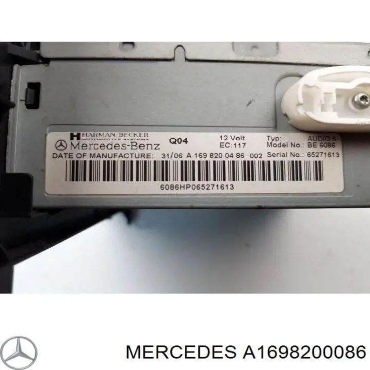 Купить 1698200086 Mercedes Заводская магнитола