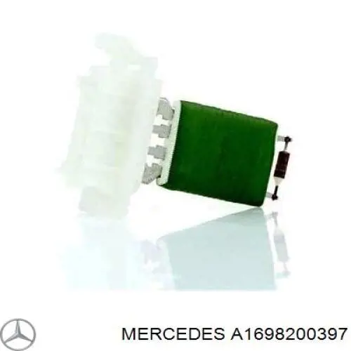 Резистор (сопротивление) вентилятора печки (отопителя салона) Mercedes A1698200397