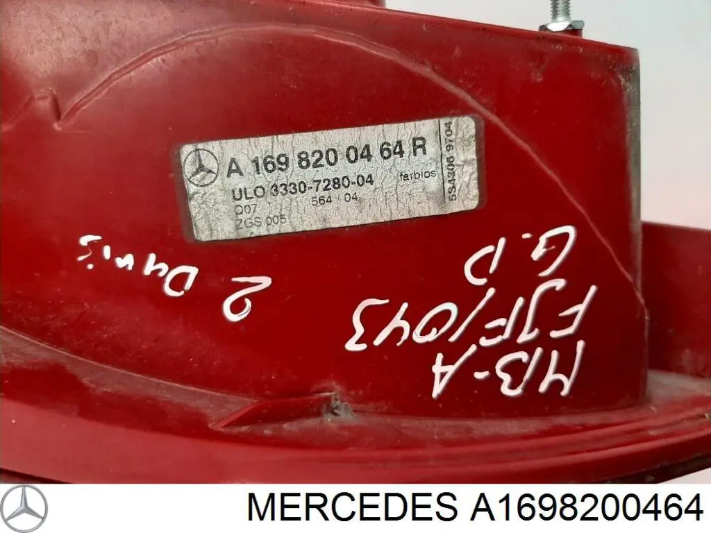 Задний фонарь 1698200464 Mercedes