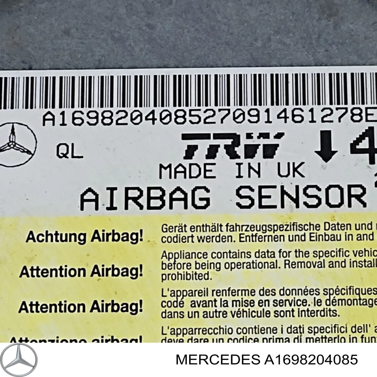 Блок управления airbag Mercedes 1698204085 цена, от 22.80 USD