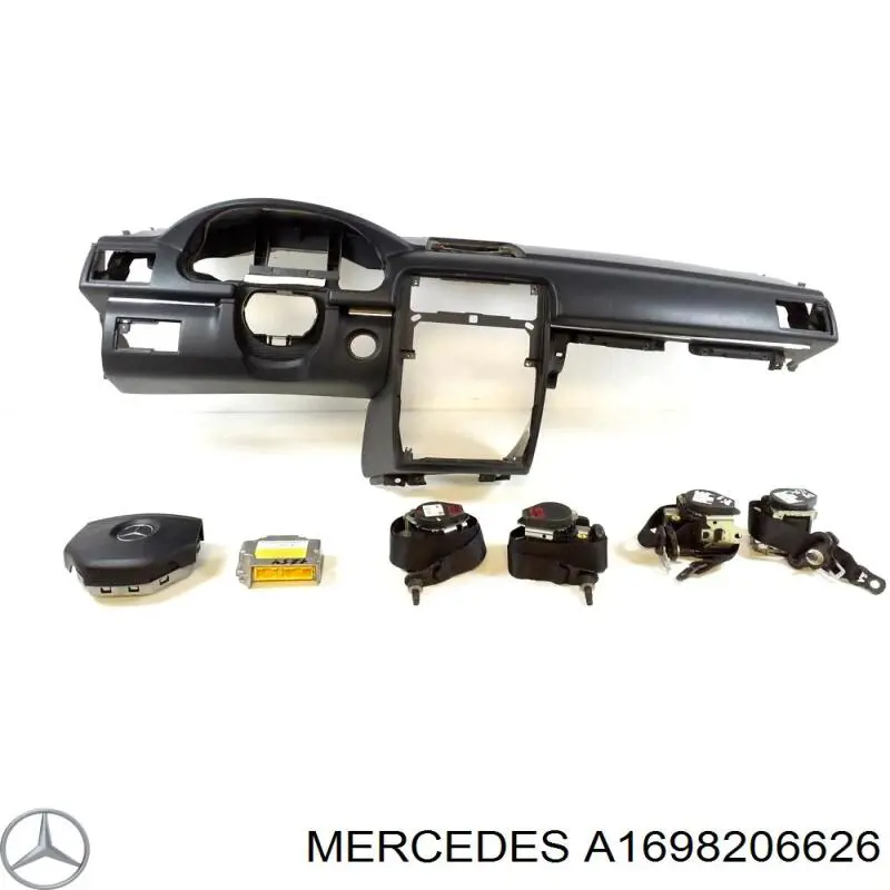 Модуль-процессор управления подушкой безопасности (ЭБУ AIRBAG) 1698204085 Mercedes