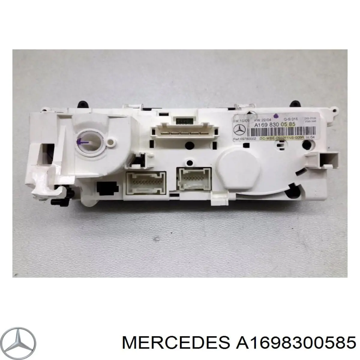 A1698302285 Mercedes unidade de controlo dos modos de aquecimento/condicionamento