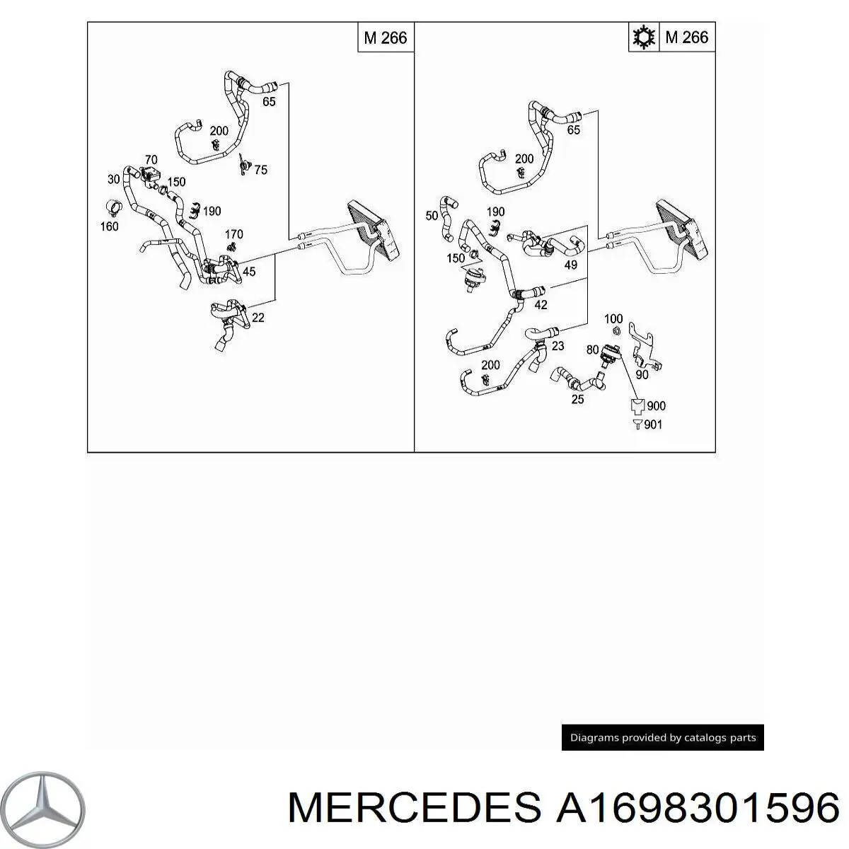  Mercedes A1698301596 цена, от 9.93 USD
