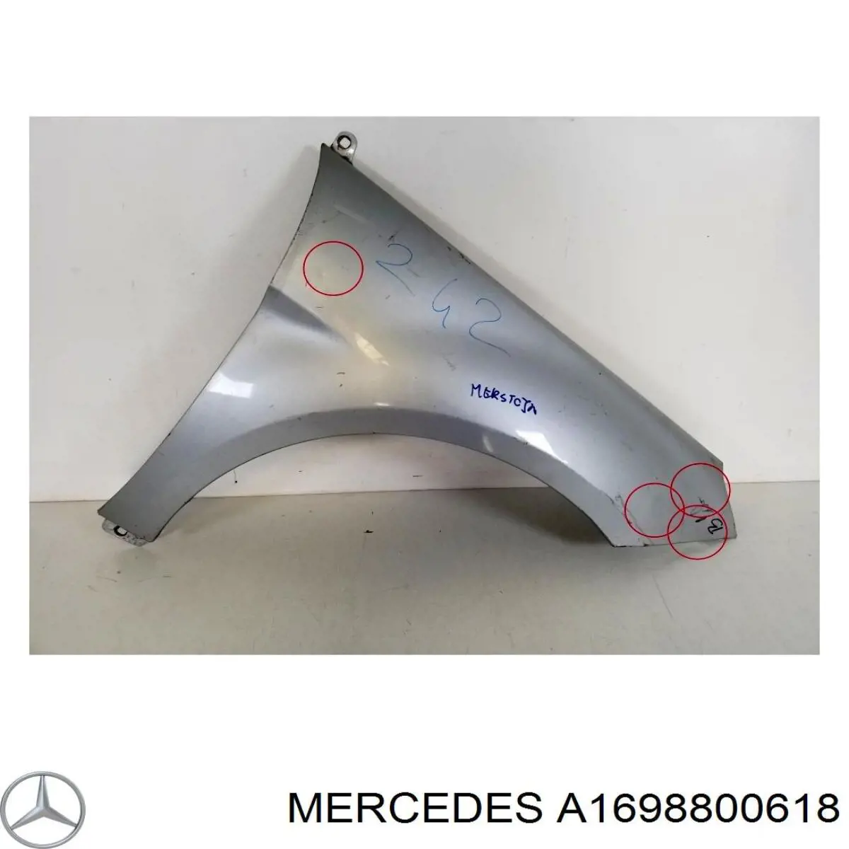 A1698800618 Mercedes pára-lama dianteiro direito