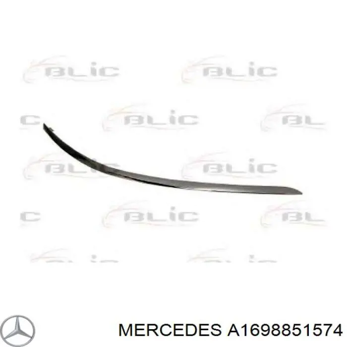 Молдинг бампера заднего левый Mercedes A1698851574 цена, от 43.81 USD