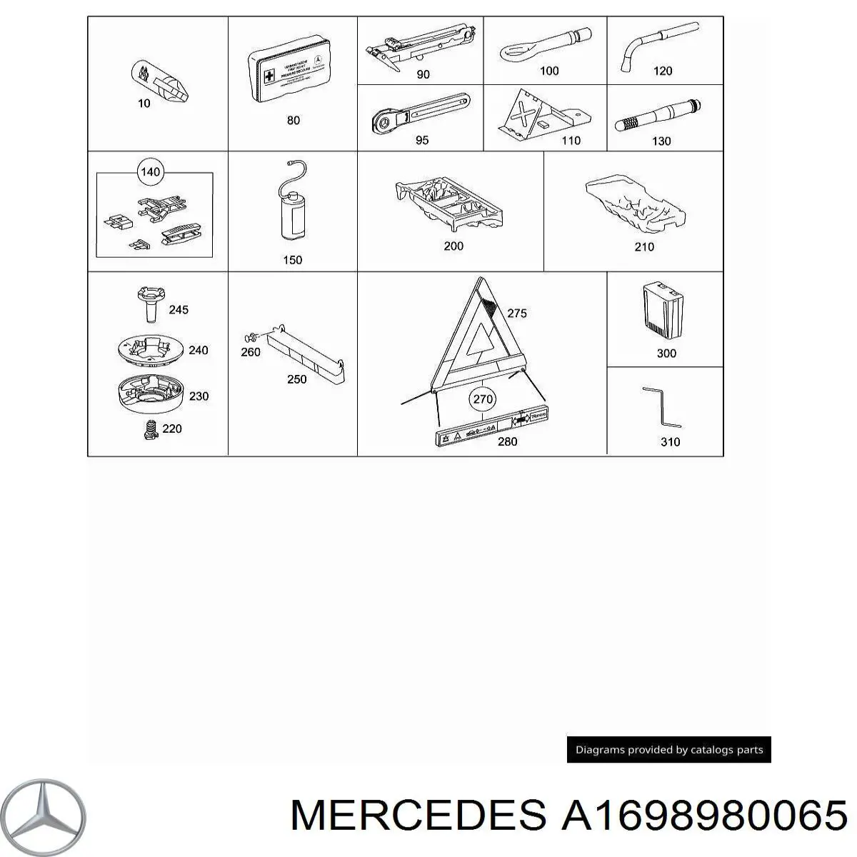  Mercedes 1698980065 цена, от 6.33 USD