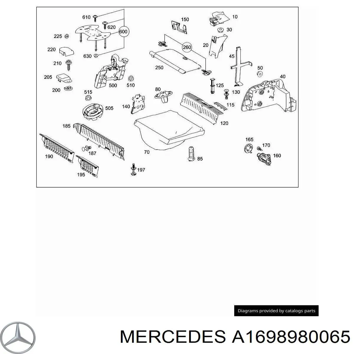 Купить 1698980065 Mercedes 