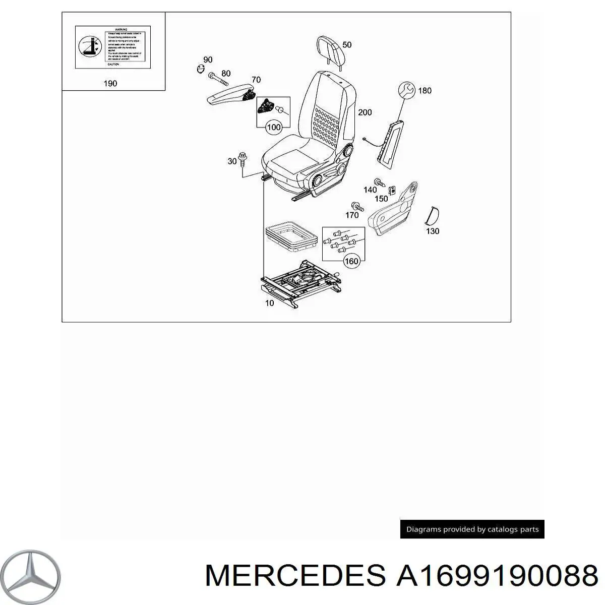  Mercedes A1699190088 цена, от 12.47 USD