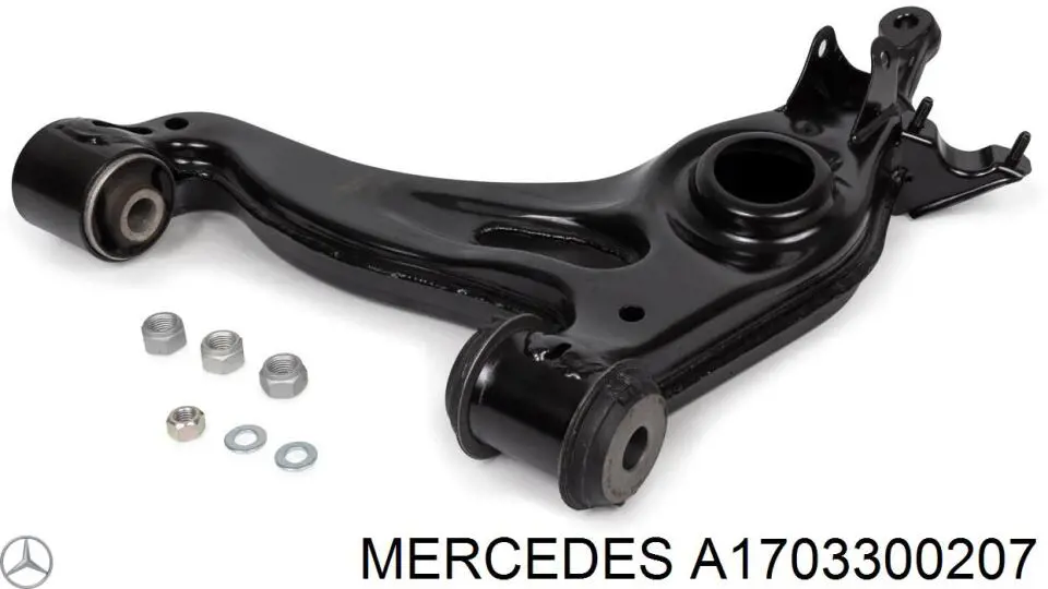 A1703300207 Mercedes braço oscilante inferior direito de suspensão dianteira