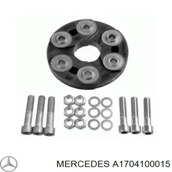 A1704100015 Mercedes муфта кардана эластичная передняя